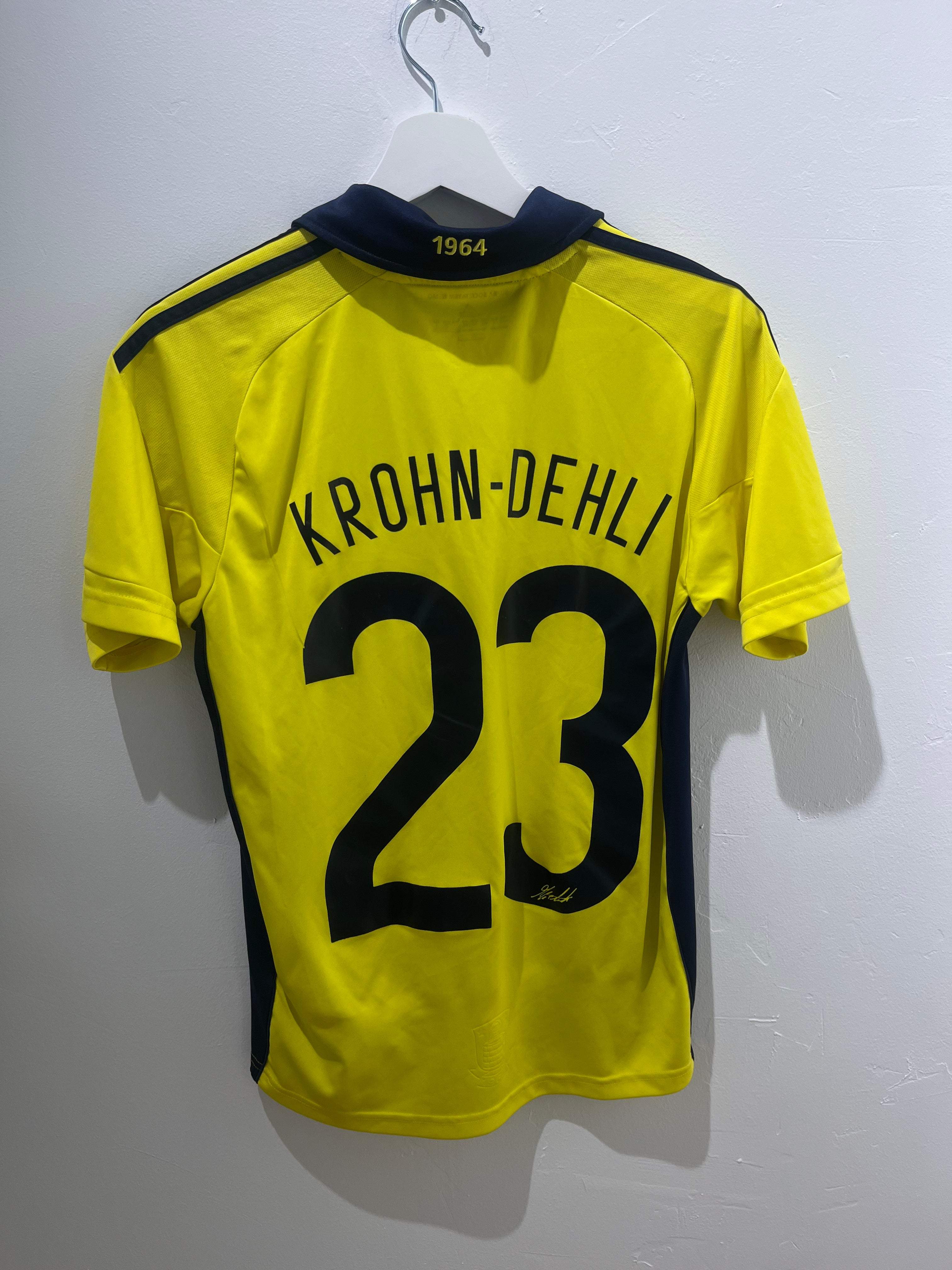 Bagsiden af Krohn-dehli brøndby hjemme 2011/12 164 trøjen med nummer 23.