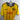 Club America Hjemme 1996/97 M trøje forfra, gul med Adidas og Coca-Cola logoer.