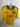 Club America Hjemme 1996/97 M trøje forfra, gul med Adidas og Coca-Cola logoer.